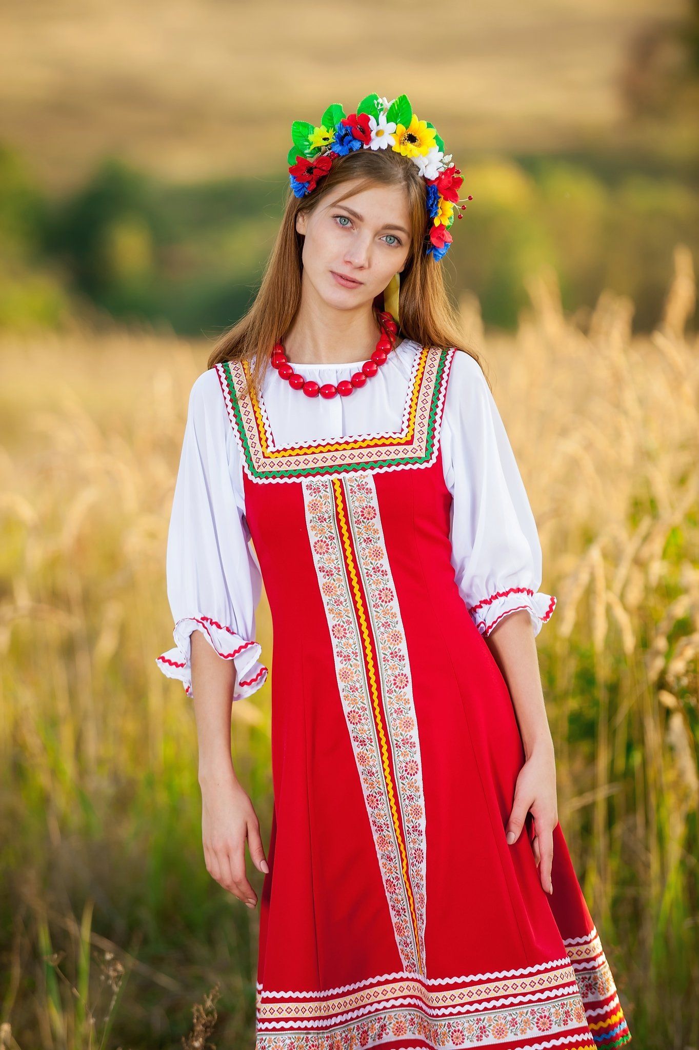 Women in Slavic costumes in Sao Gonçalo