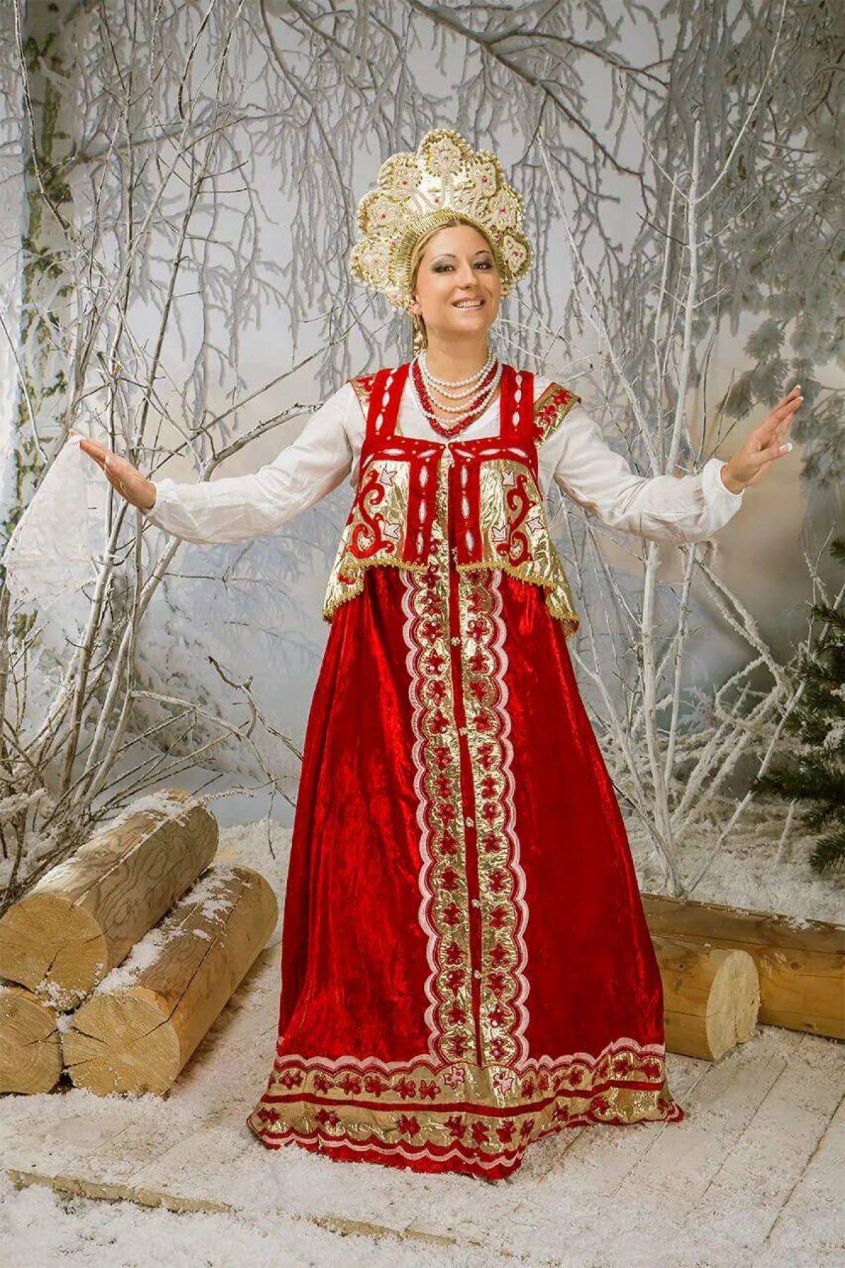 Girls in Slavic costumes in Sao Gonçalo