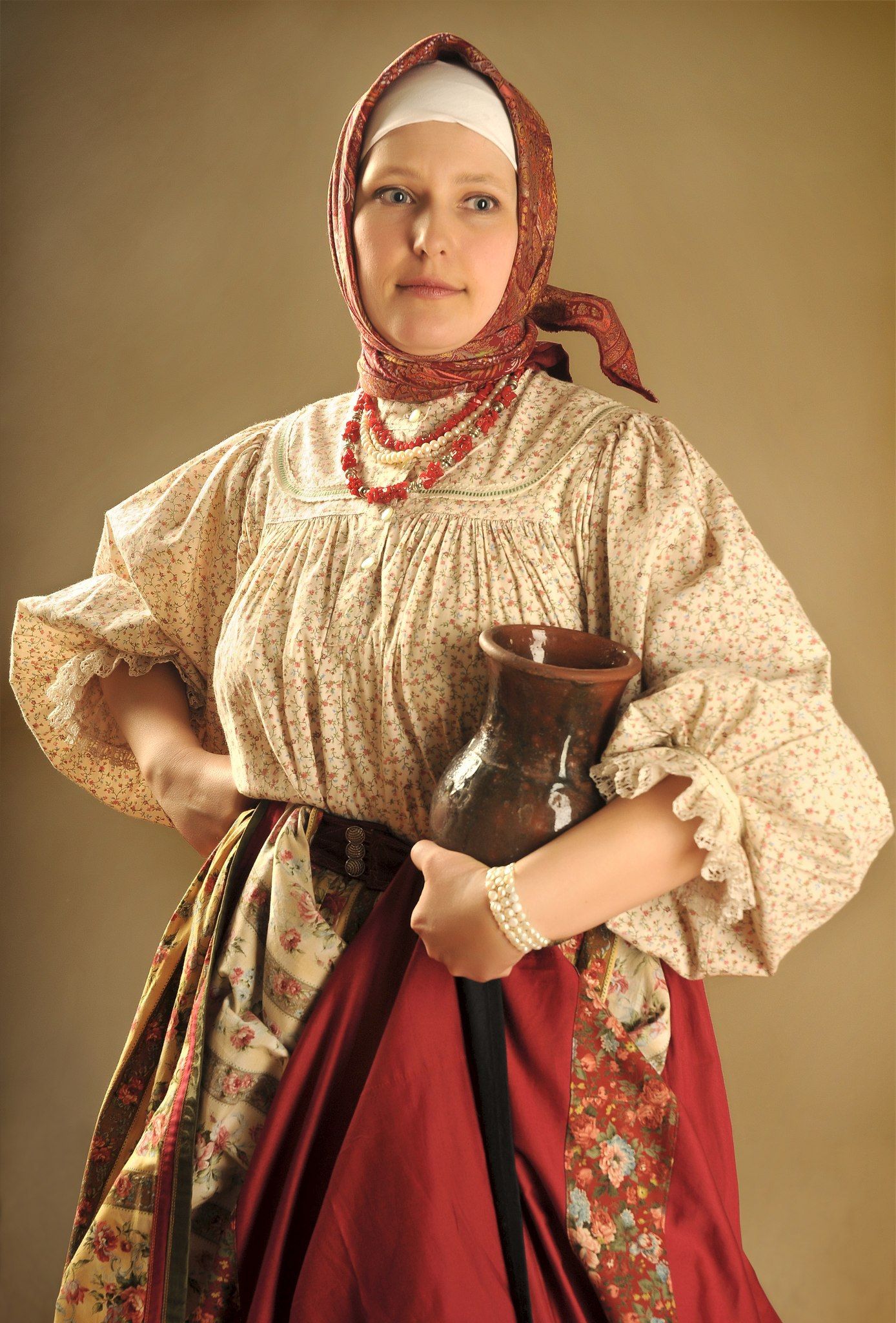Girls in Slavic costumes in Sao Gonçalo